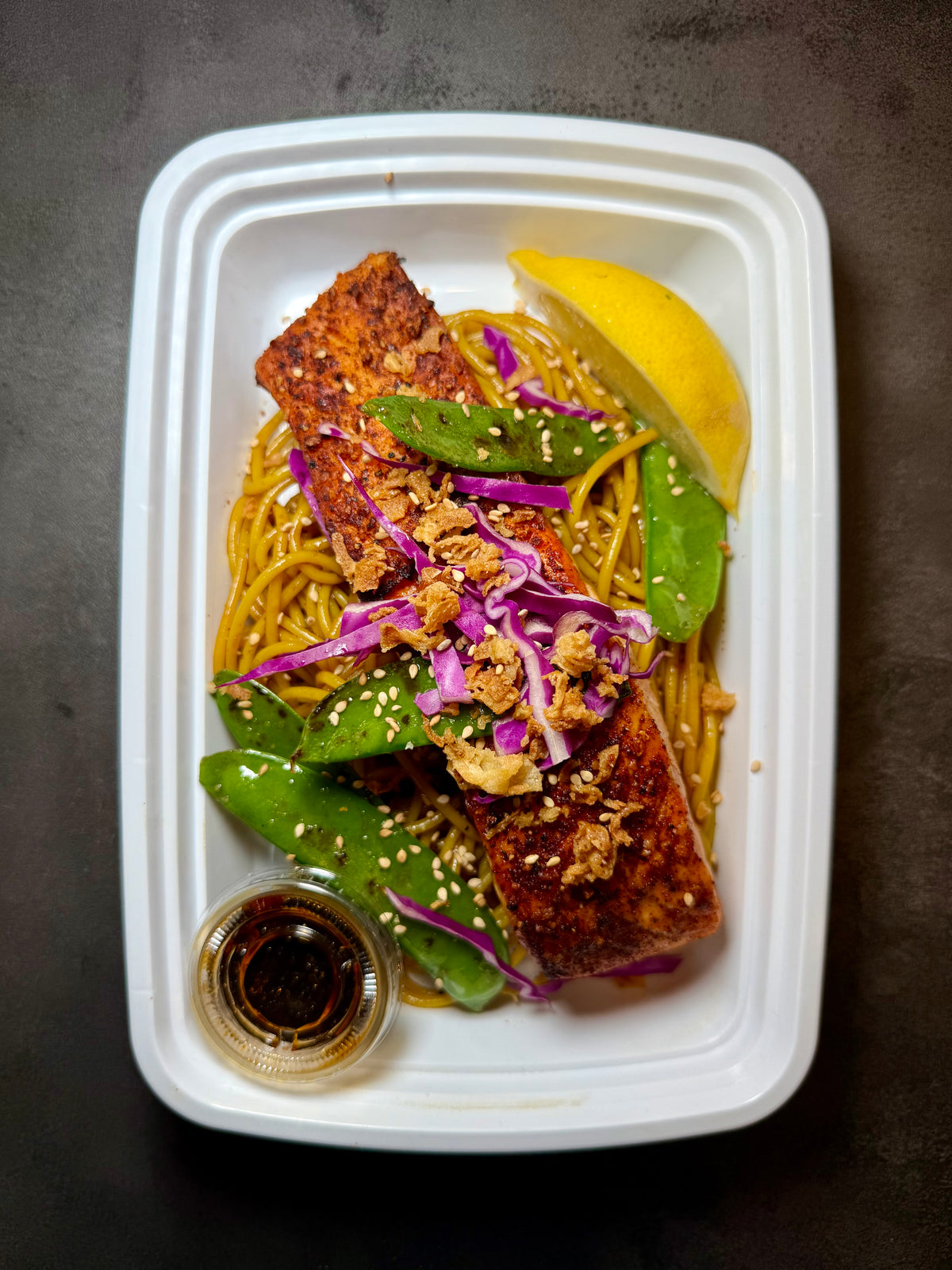 Salmon Chili Garlic Oil Noodles