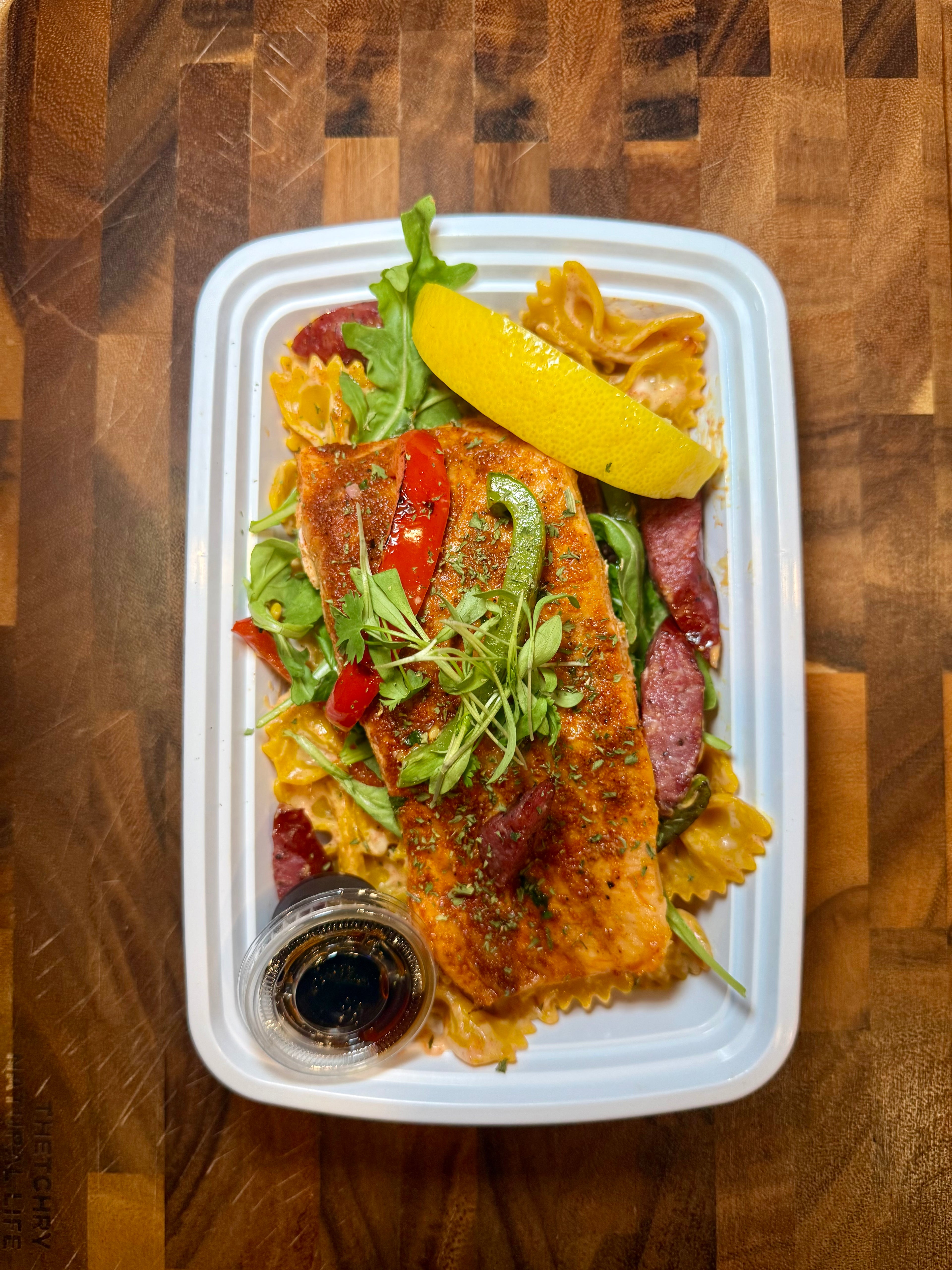 Salmon Cajun Pasta