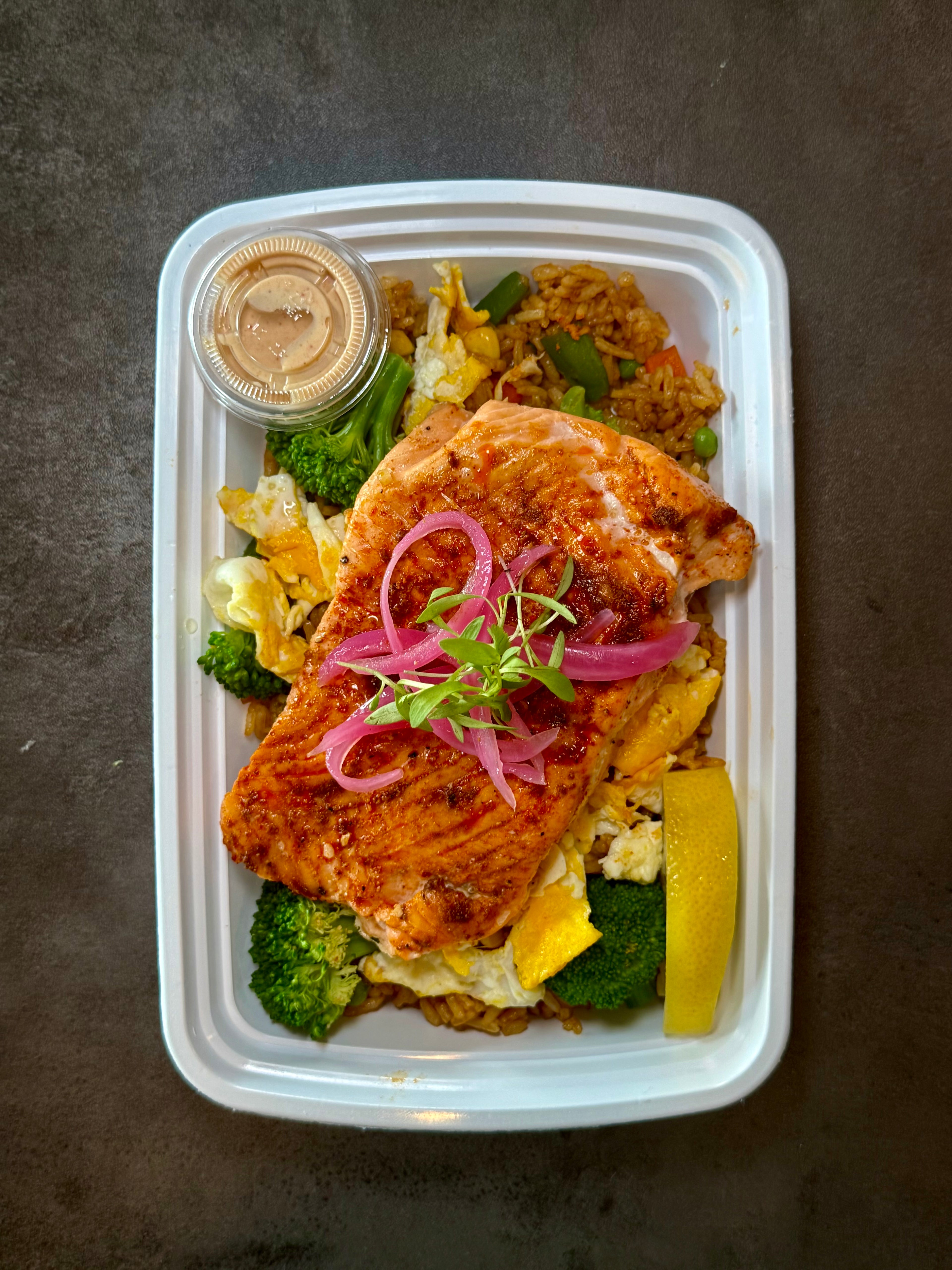 Salmon Kimchi Fried Rice