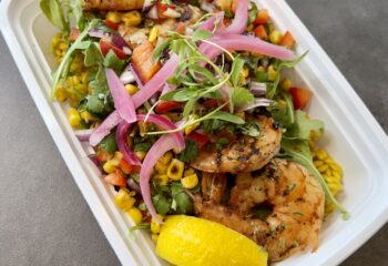 CHIPOTLE SHRIMP & ROASTED CORN SALSA