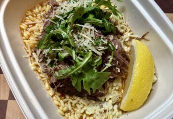 LEMON ORZO BRAISED BEEF