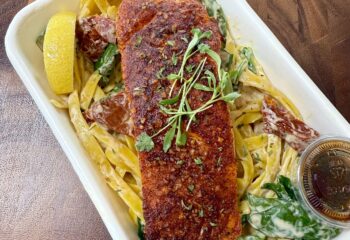 SALMON TUSCAN PASTA