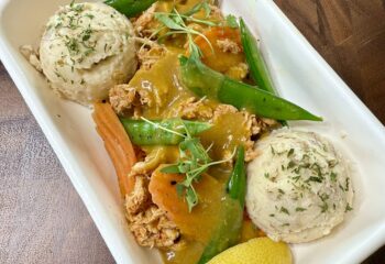 JAPANESE BROWN CURRY & SHREDDED CHICKEN
